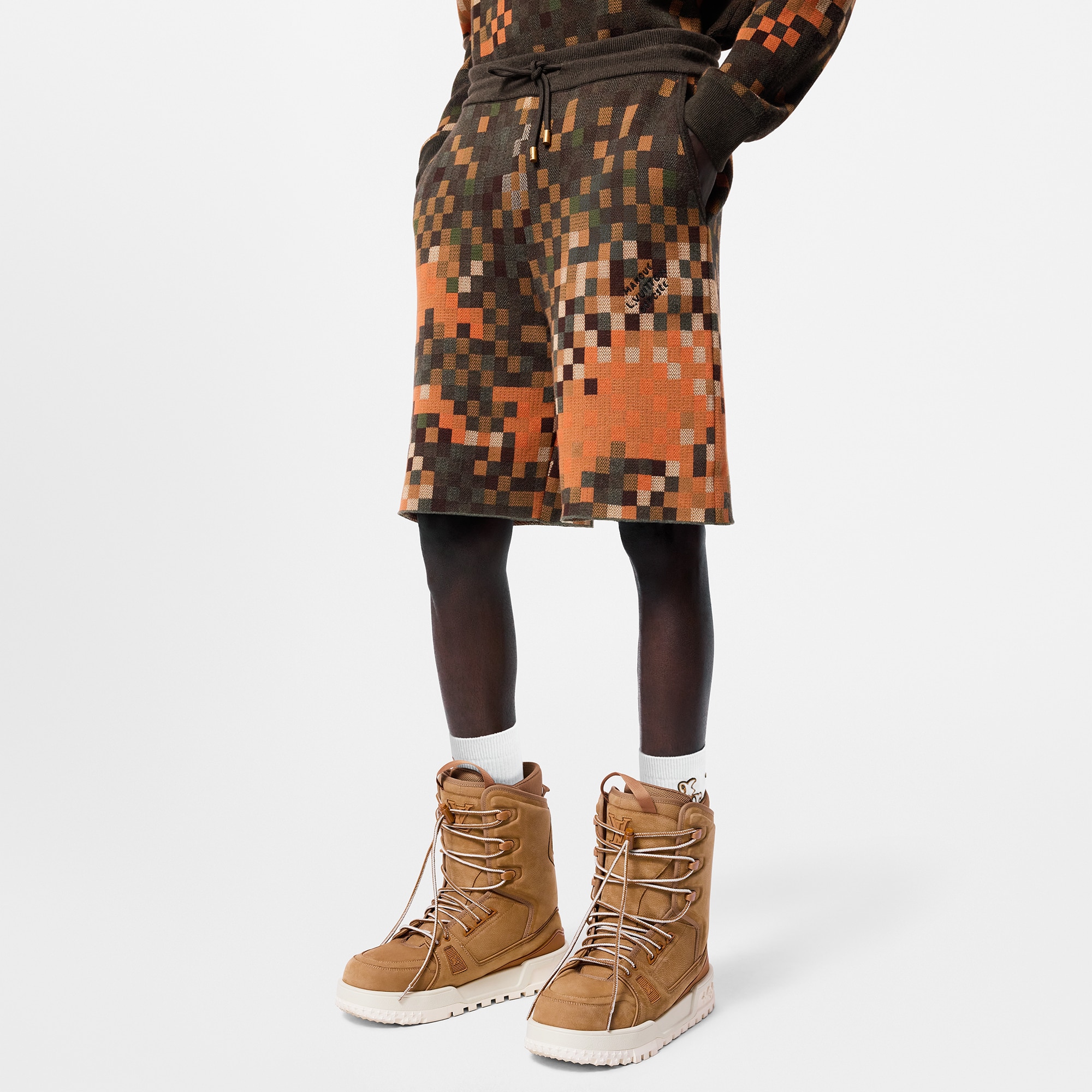 Shorts in cotone con lavorazione jacquard  Uomo Abbigliamento Tutti i Capi di Abbigliamento | LOUIS VUITTON (Zoom prodotto)