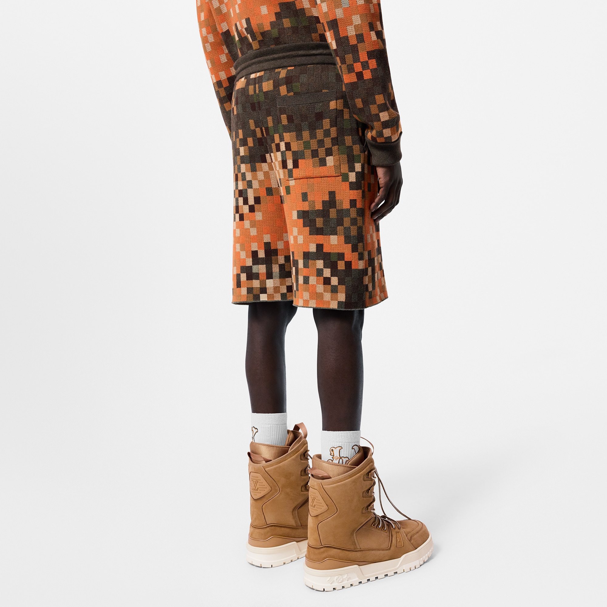 Shorts in cotone con lavorazione jacquard  Uomo Abbigliamento Tutti i Capi di Abbigliamento | LOUIS VUITTON (Zoom prodotto)