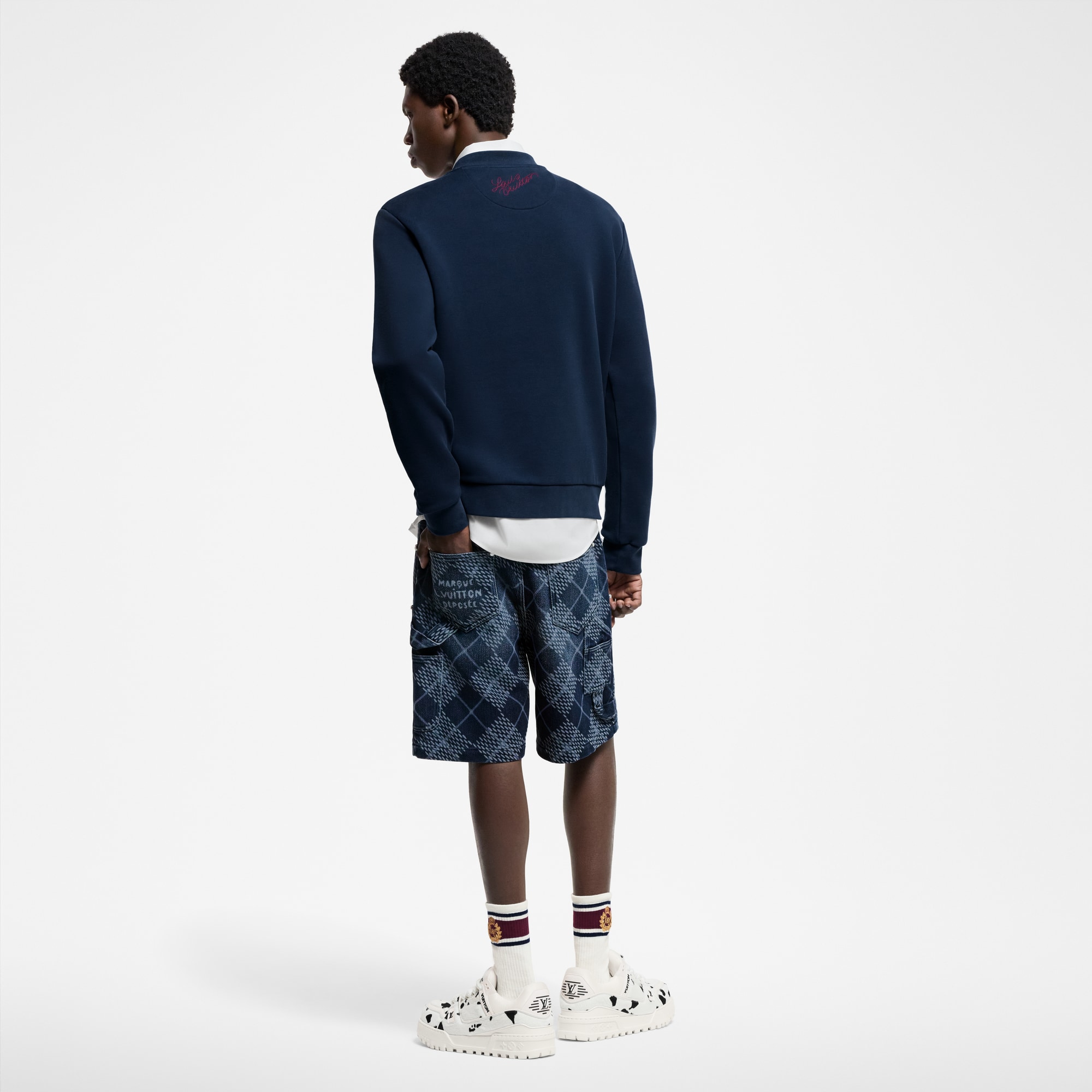 Shorts in denim stile workwear  Uomo Abbigliamento Collezione Denim | LOUIS VUITTON (Zoom prodotto)