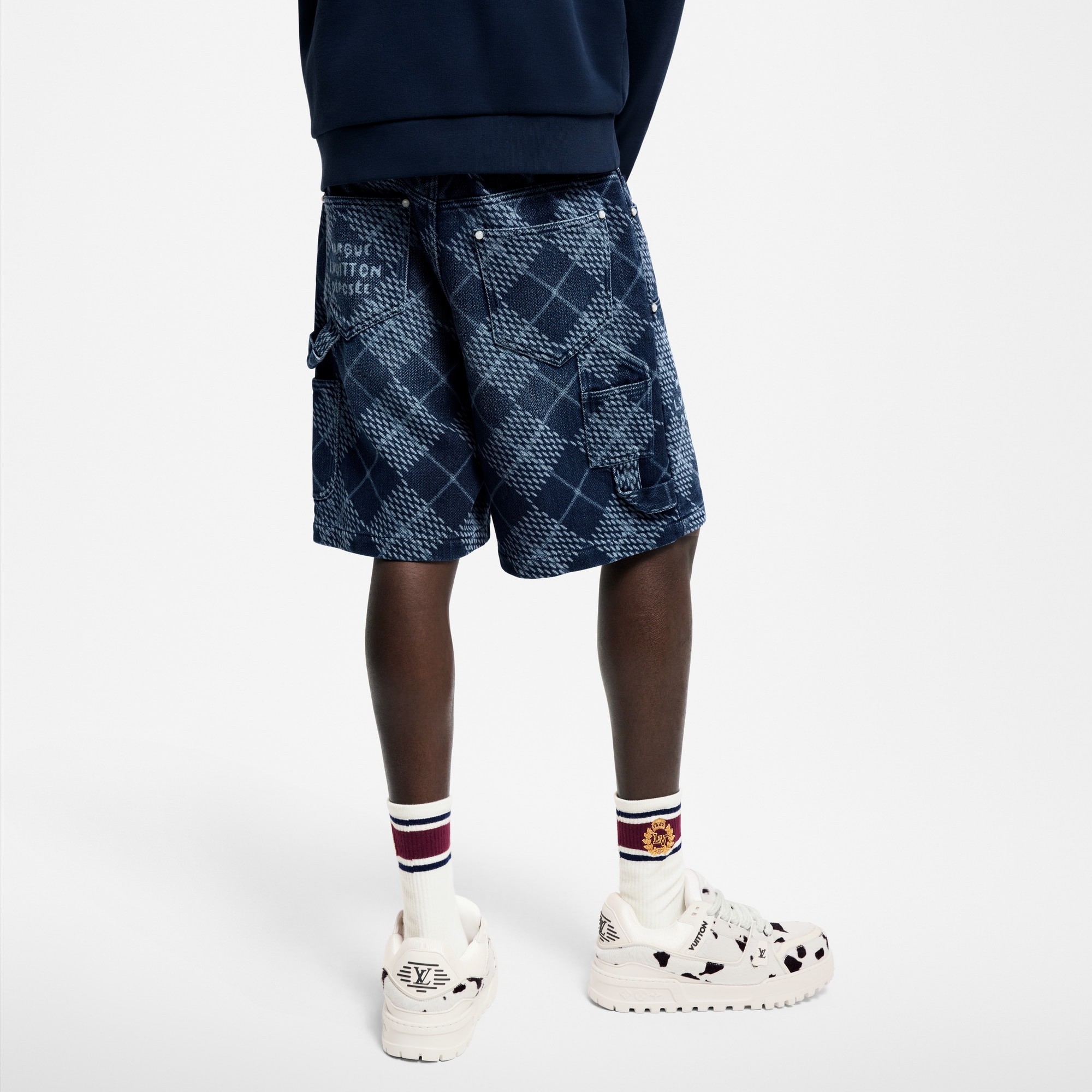 Shorts in denim stile workwear  Uomo Abbigliamento Collezione Denim | LOUIS VUITTON (Zoom prodotto)