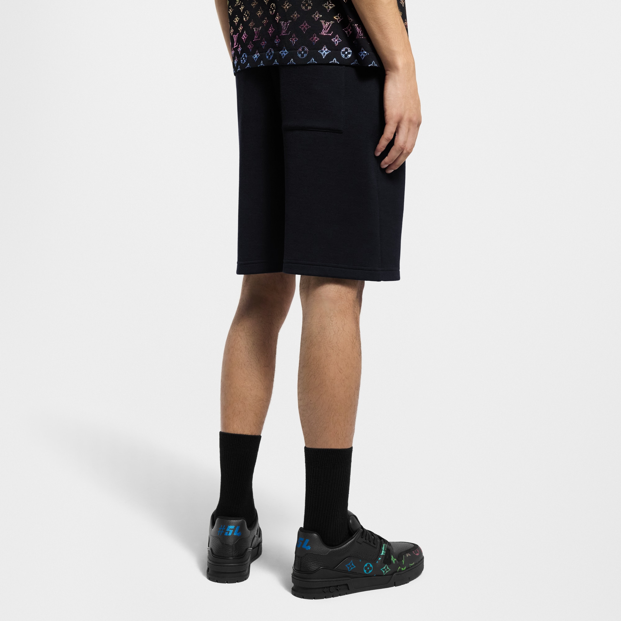Shorts in jersey con iniziali LV  Uomo Abbigliamento Tutti i Capi di Abbigliamento | LOUIS VUITTON (Zoom prodotto)