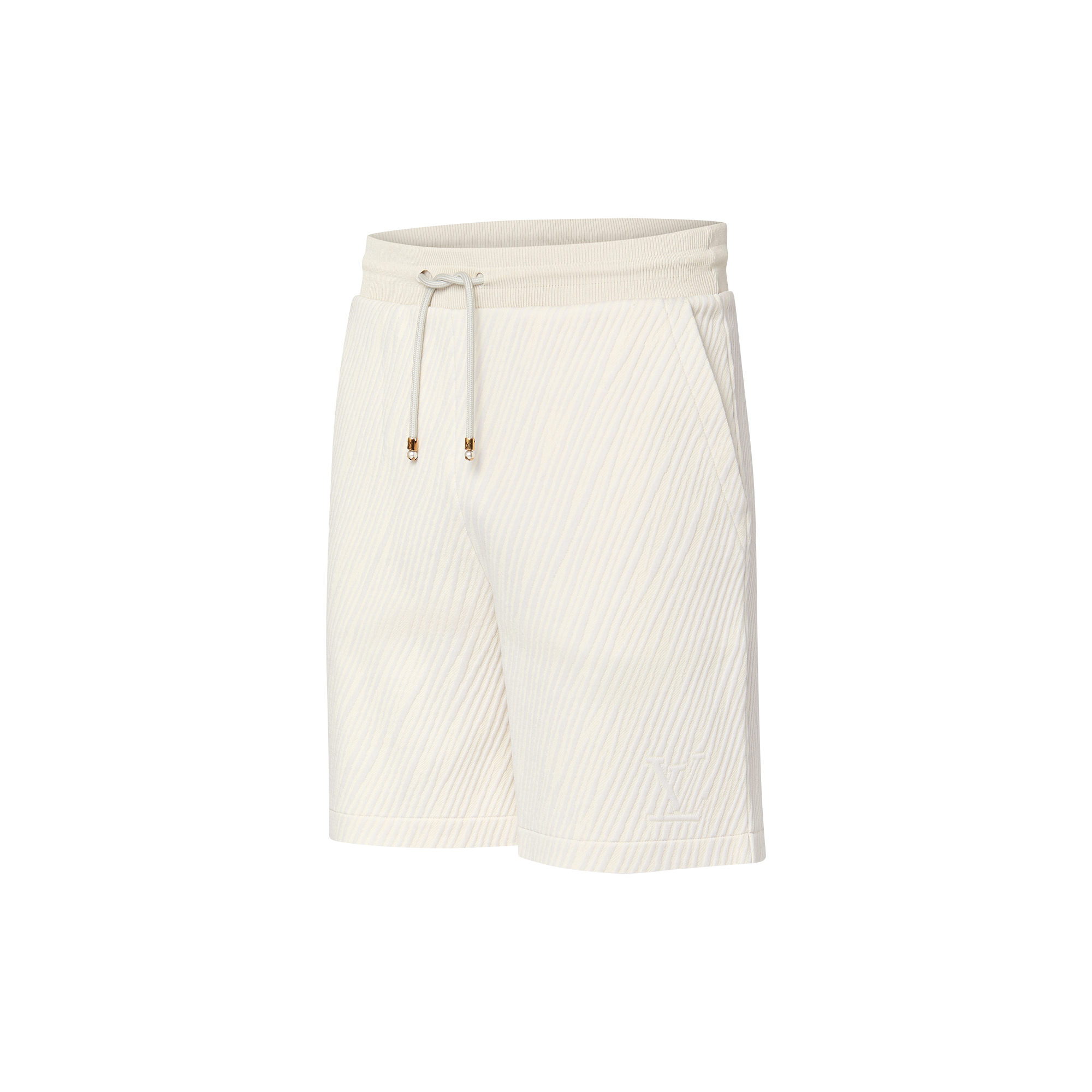 Shorts in jersey di misto cotone con lavorazione jacquard  Uomo Abbigliamento Pantaloni | LOUIS VUITTON (Zoom prodotto)