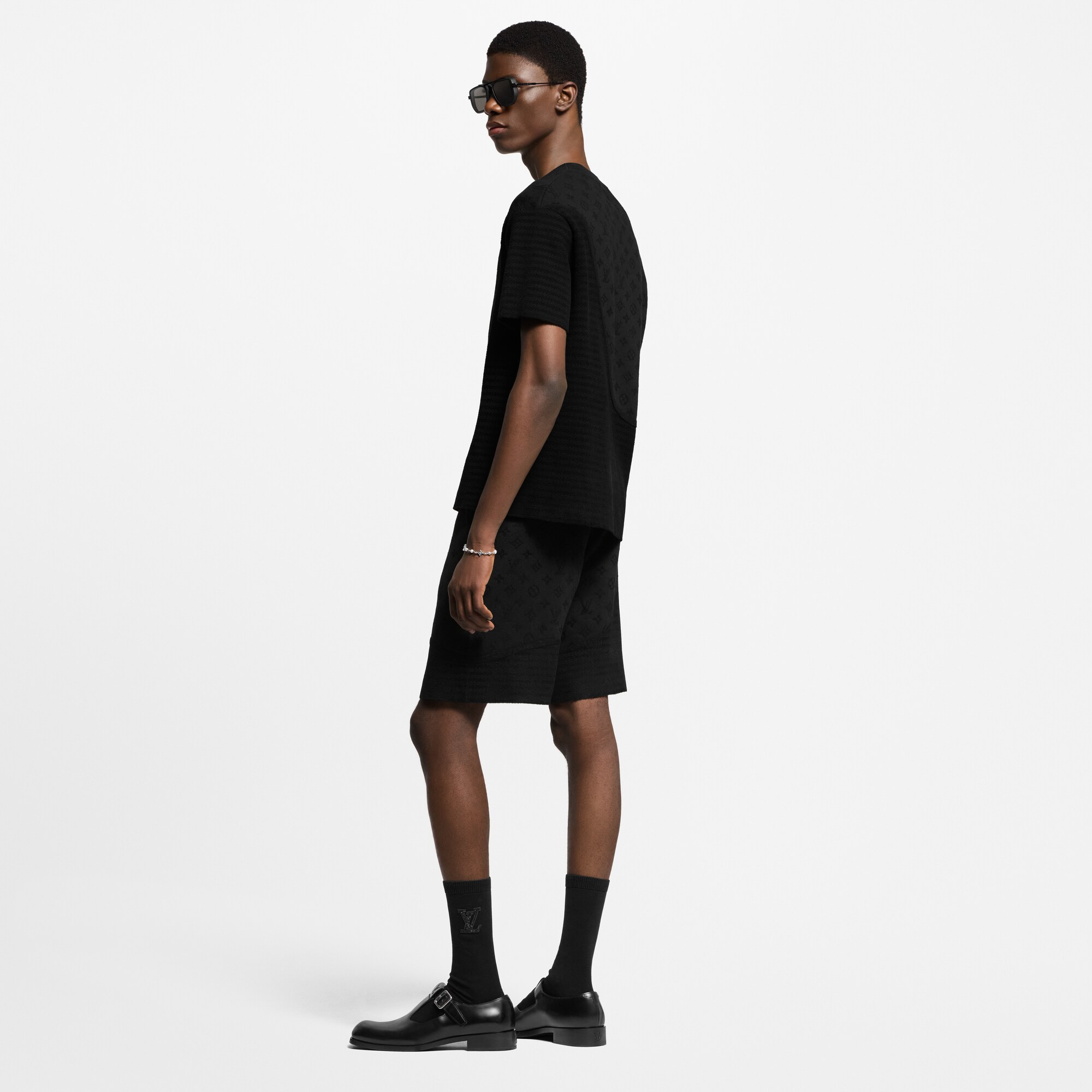 Shorts in maglia con motivo grafico in trama jacquard  Uomo Abbigliamento Tutti i Capi di Abbigliamento | LOUIS VUITTON (Zoom prodotto)