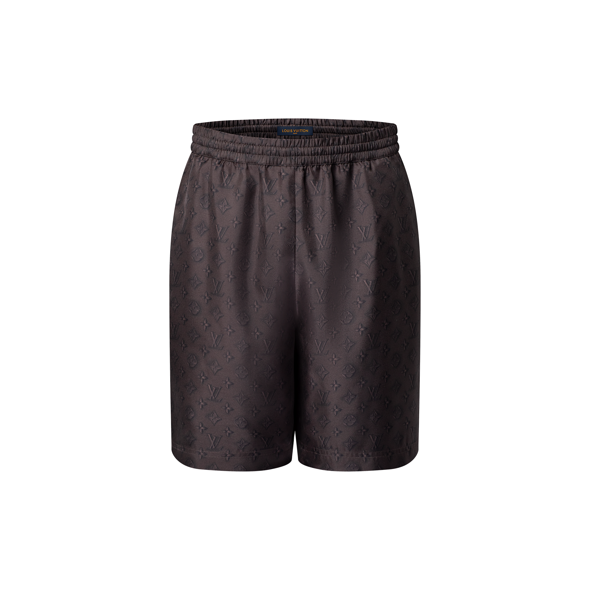 Shorts in seta con motivo Monogram stampato  Uomo Abbigliamento Pantaloni | LOUIS VUITTON (Zoom prodotto)