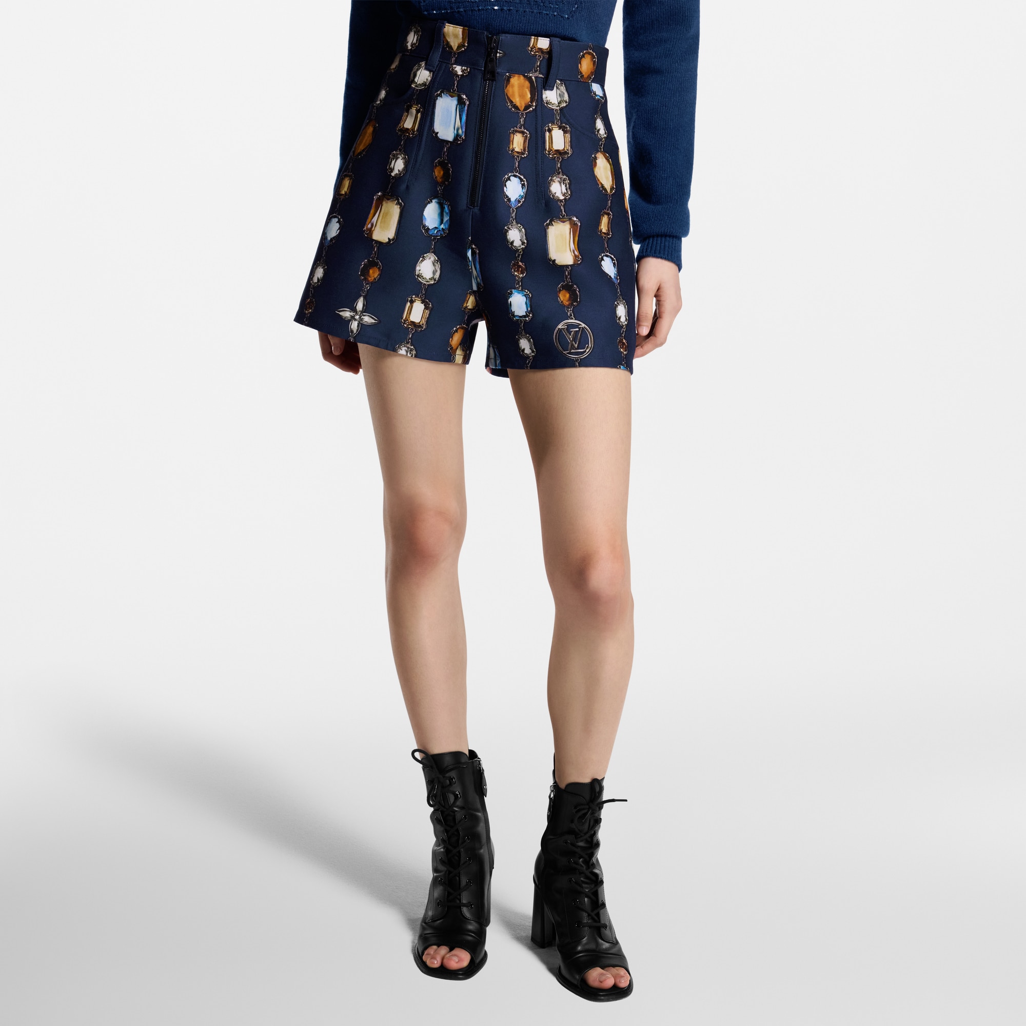 Shorts sartoriali con motivo di collana stampato  Donna Abbigliamento Gonne e Shorts | LOUIS VUITTON (Zoom prodotto)