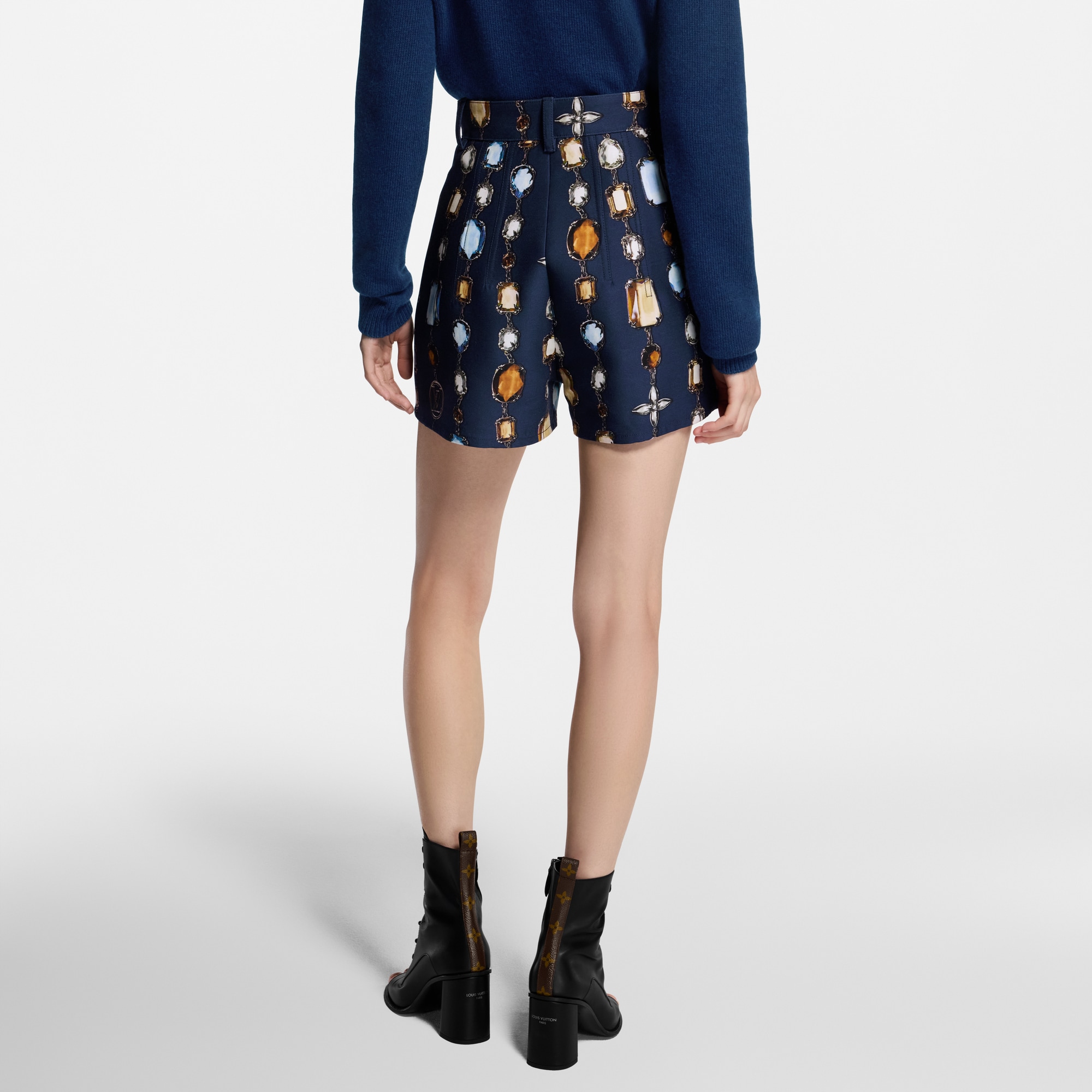 Shorts sartoriali con motivo di collana stampato  Donna Abbigliamento Gonne e Shorts | LOUIS VUITTON (Zoom prodotto)