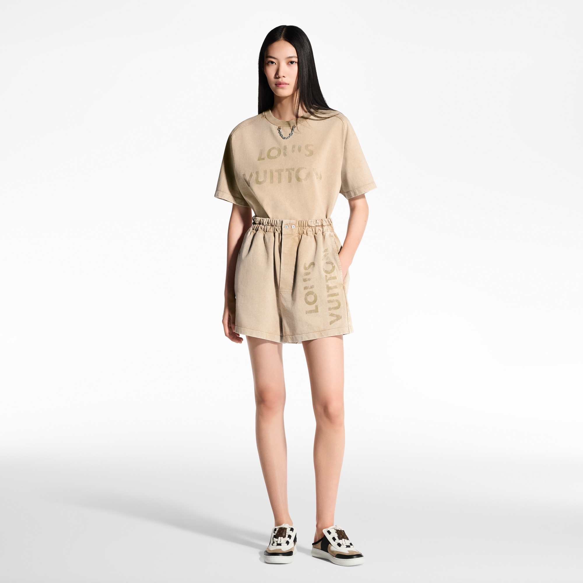 Shorts stile boxer effetto vintage  Donna Abbigliamento Gonne e Shorts | LOUIS VUITTON (Zoom prodotto)