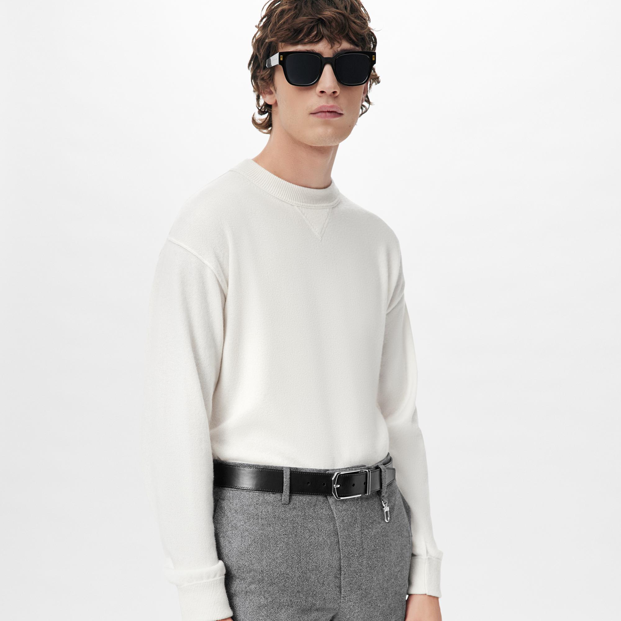 Cintura in pelle di vitello goffrata Damier | LOUIS VUITTON