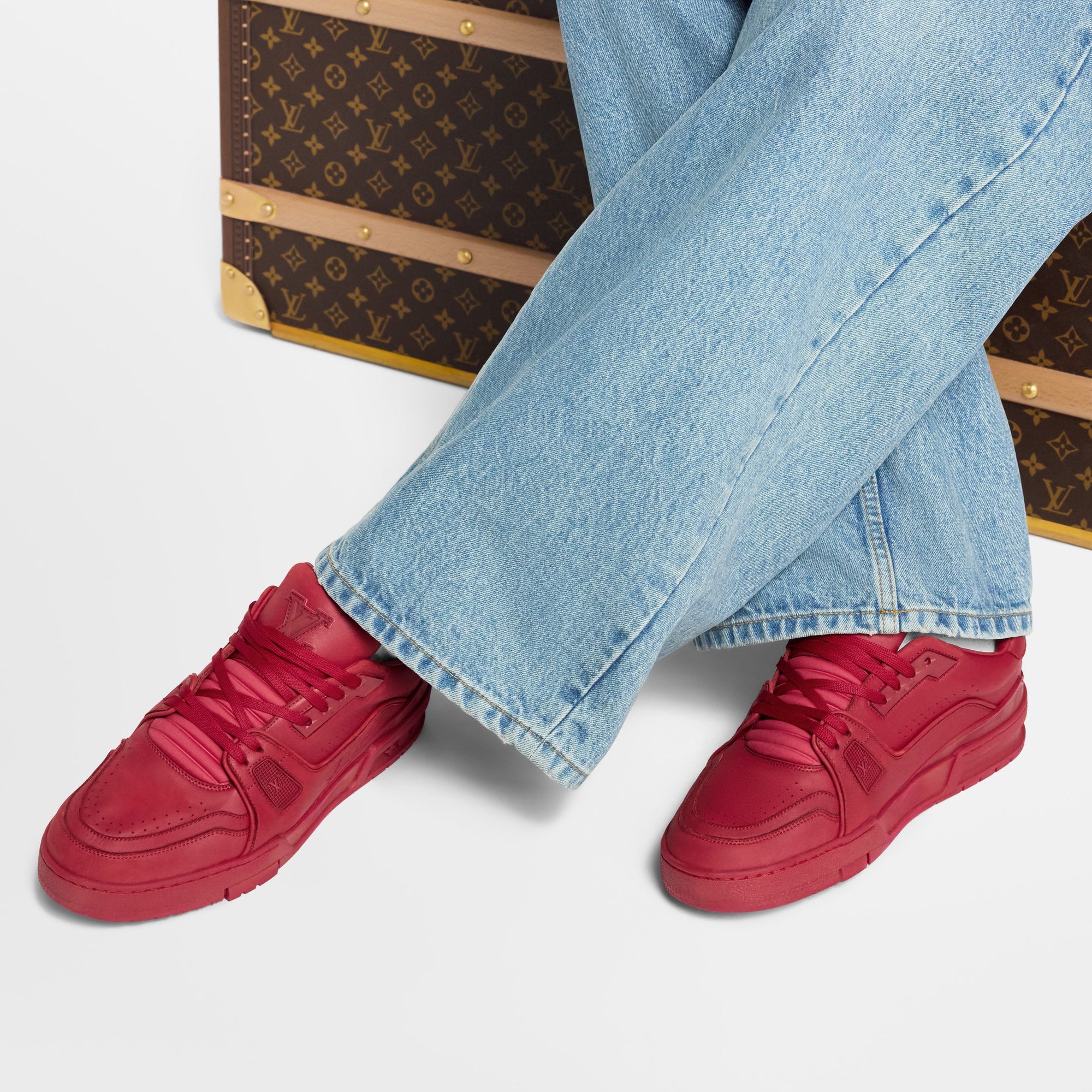 Sneaker LV Trainer Distressed  Uomo Calzature Sneakers | LOUIS VUITTON (Zoom prodotto)