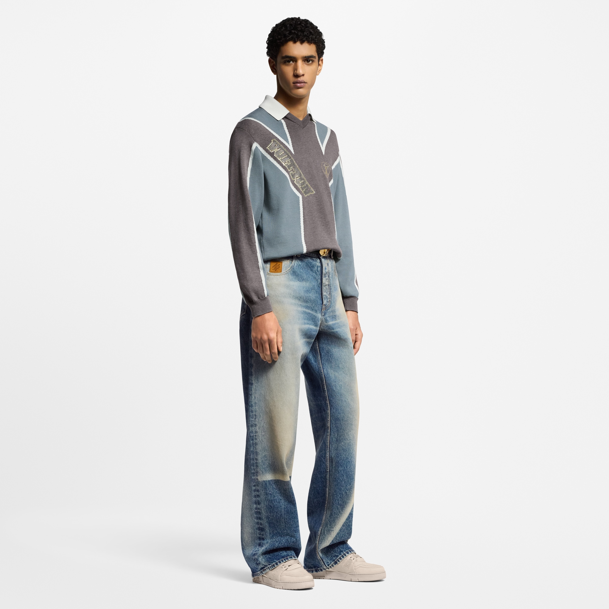 Sneaker LV Trainer Distressed  Uomo Calzature Sneakers | LOUIS VUITTON (Zoom prodotto)