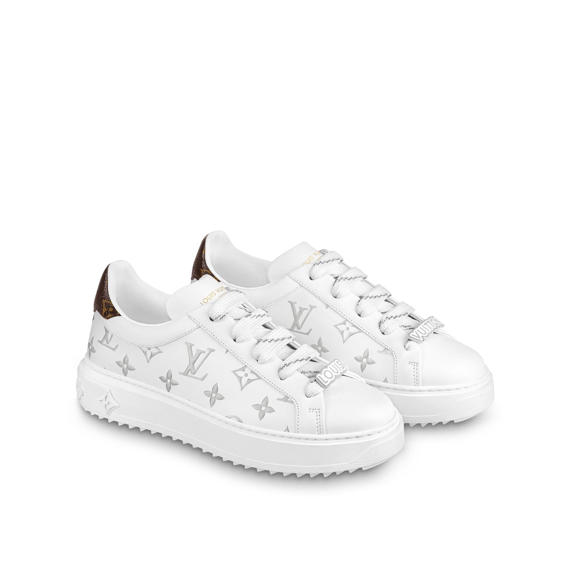 pink louis vuitton time out trainers