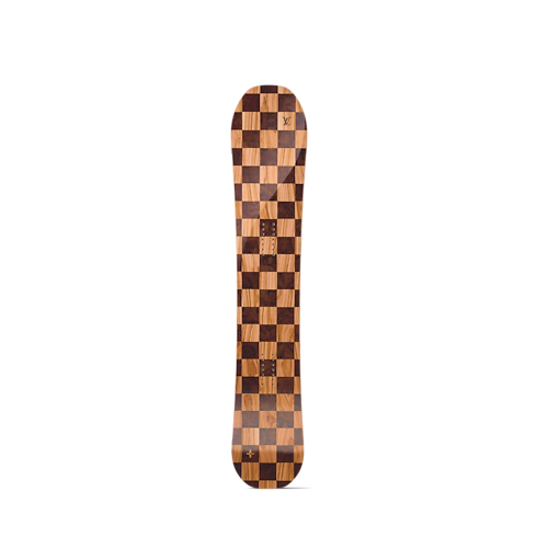 Snowboard con motivo Damier front view