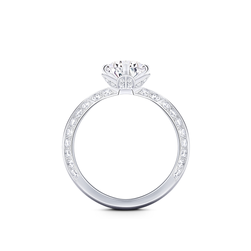 Solitario con pavé LV Diamonds, diamante taglio brillante rotondo Gioielli Collezioni LV Diamonds | LOUIS VUITTON (Zoom prodotto)