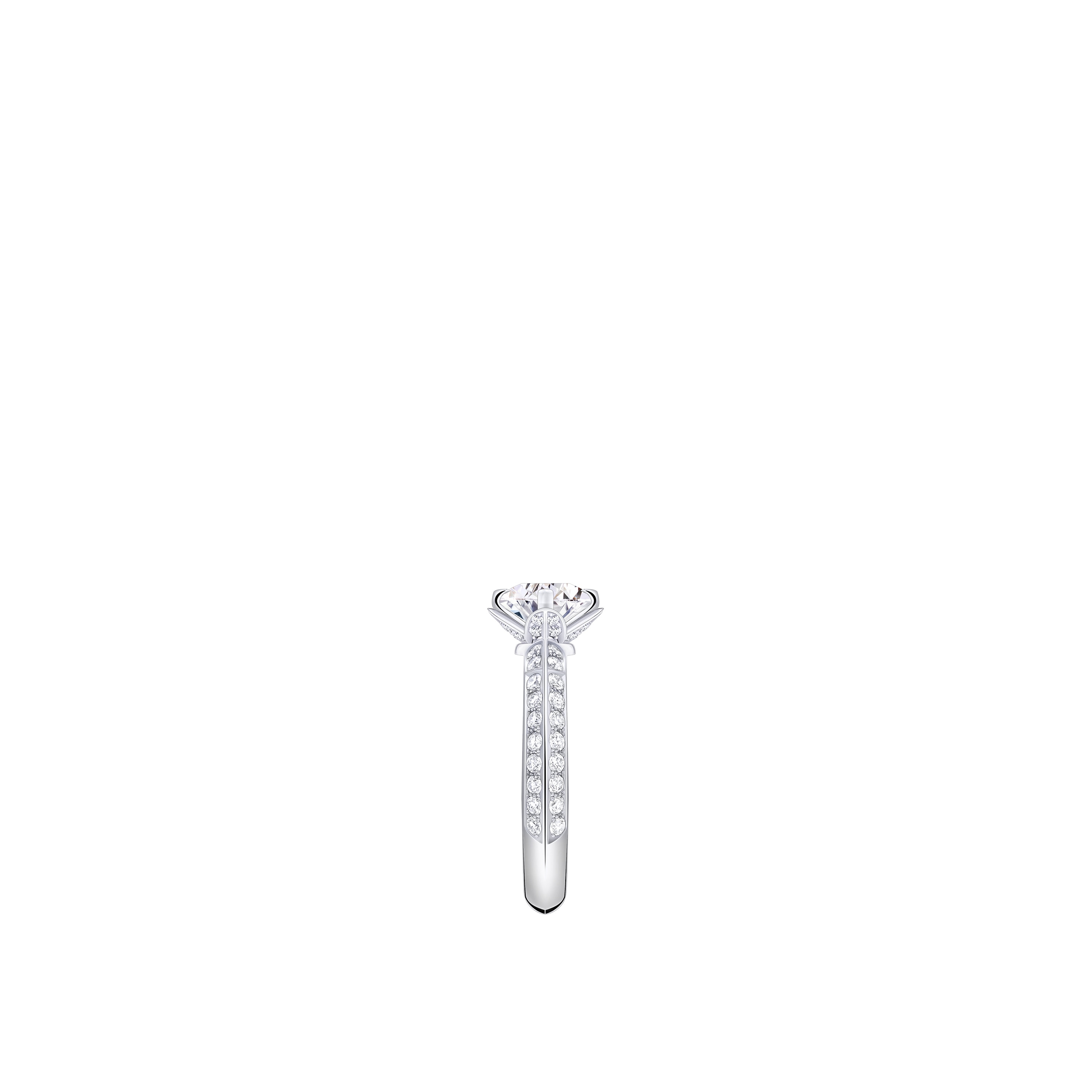 Solitario con pavé LV Diamonds, diamante taglio brillante rotondo  Gioielli Collezioni LV Diamonds | LOUIS VUITTON (Zoom prodotto)