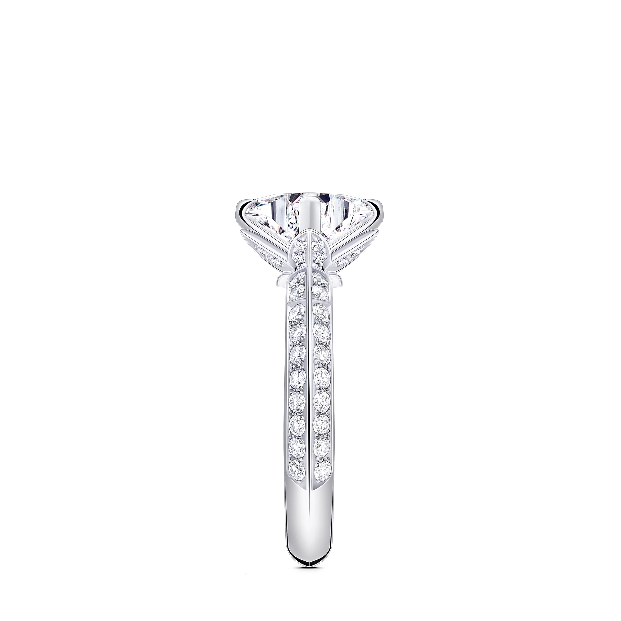Solitario con pavé LV Diamonds, diamante taglio LV Monogram Star  Gioielli Collezioni LV Diamonds | LOUIS VUITTON (Zoom prodotto)