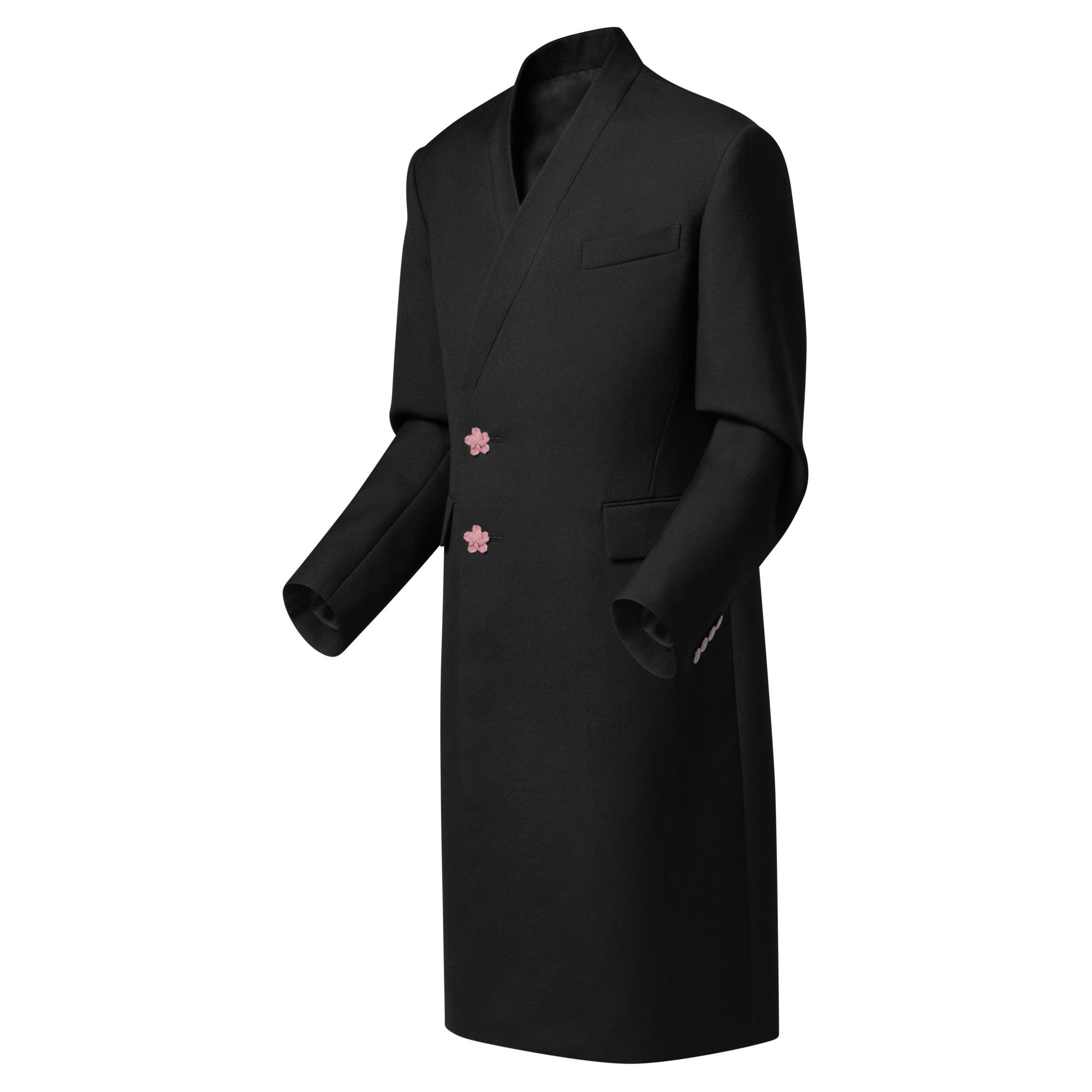 Soprabito sartoriale monopetto in stile kimono  Uomo Abbigliamento Capispalla e Cappotti | LOUIS VUITTON (Zoom prodotto)