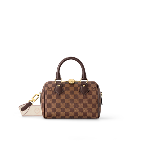 Speedy Bandoulière 20 Tela Damier Ébène Borse e Piccola Pelletteria Borse da Donna Icone LV | LOUIS VUITTON (Zoom prodotto)