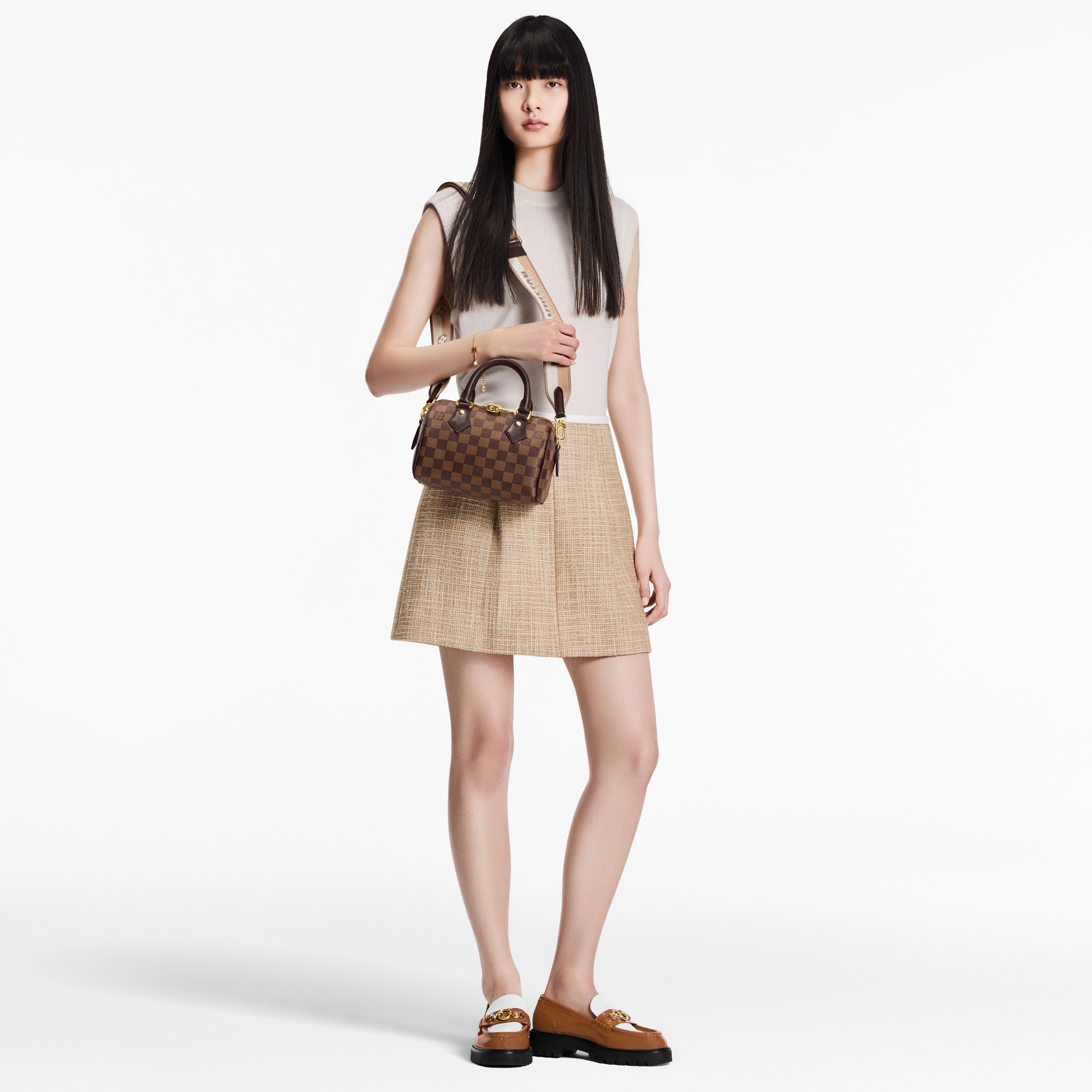 Speedy Bandoulière 20 Tela Damier Ébène Donna Borse da Donna Borse da donna | LOUIS VUITTON (Zoom prodotto)