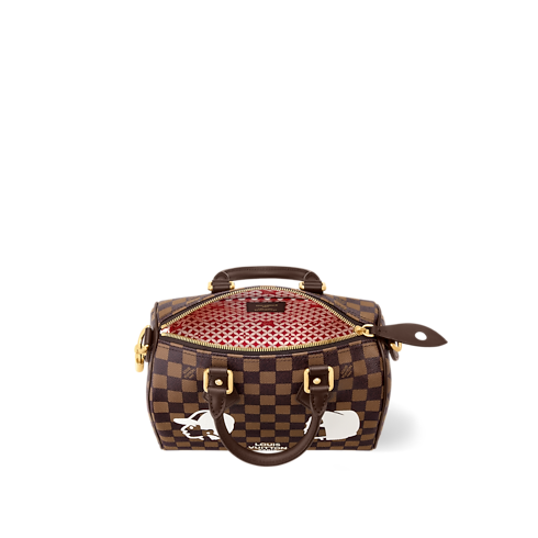 Speedy Bandoulière 25 Tela Damier Ébène Borse e Piccola Pelletteria Borse da Uomo Novità | LOUIS VUITTON (Zoom prodotto)