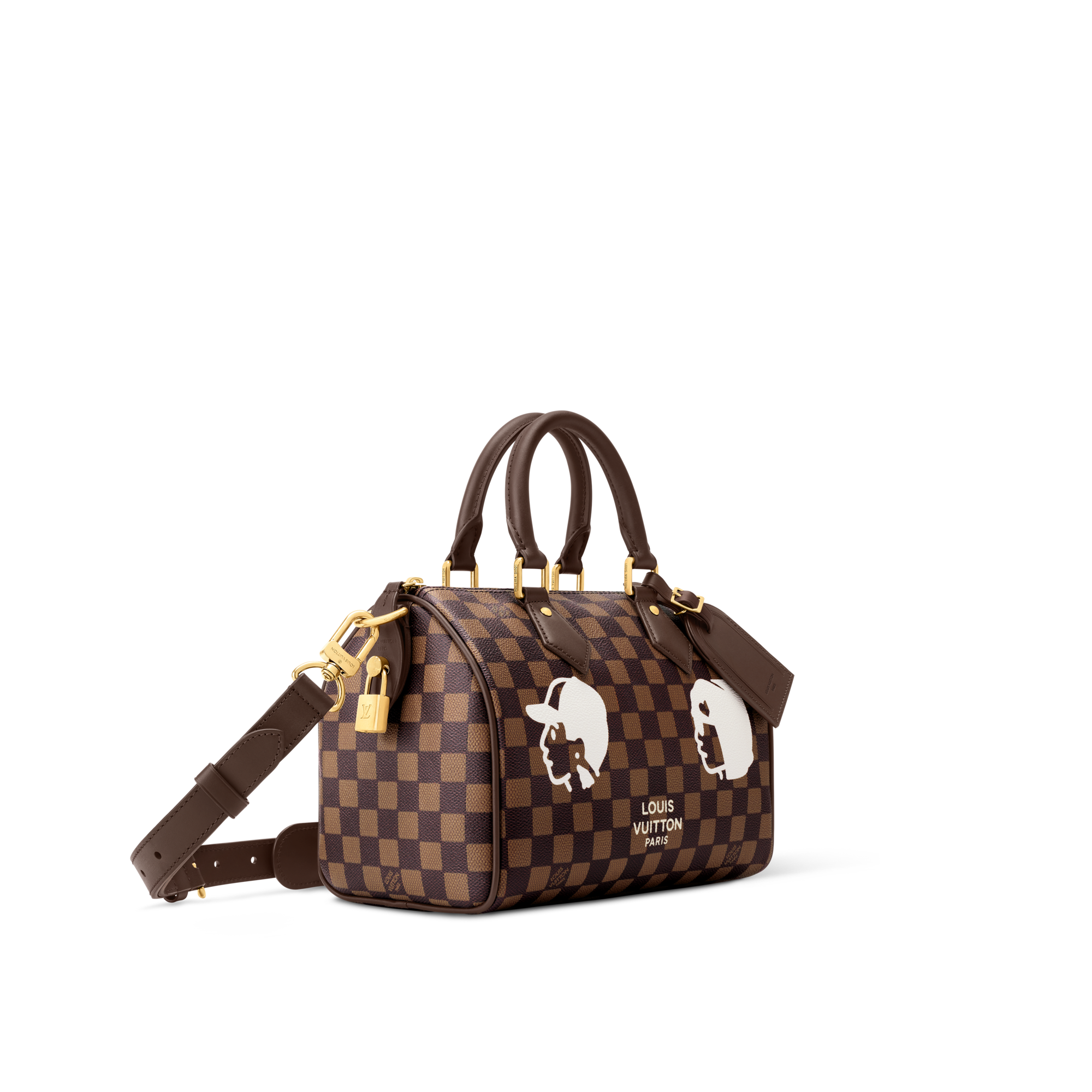 Speedy Bandoulière 25 Tela Damier Ébène Borse e Piccola Pelletteria Borse da Uomo Novità | LOUIS VUITTON (Zoom prodotto)