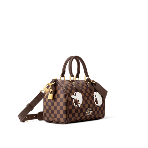 Speedy Bandoulière 25 Tela Damier Ébène Borse e Piccola Pelletteria Borse da Uomo Novità | LOUIS VUITTON (Zoom prodotto)