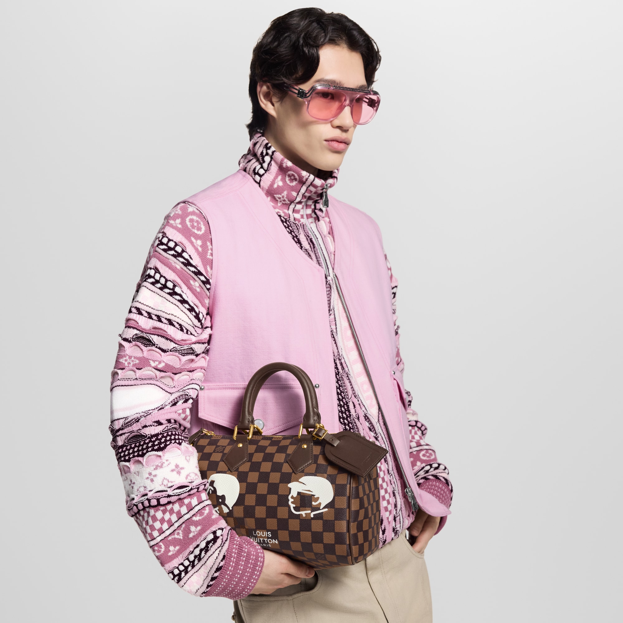 Speedy Bandoulière 25 Tela Damier Ébène Borse e Piccola Pelletteria Borse da Uomo Novità | LOUIS VUITTON (Zoom prodotto)