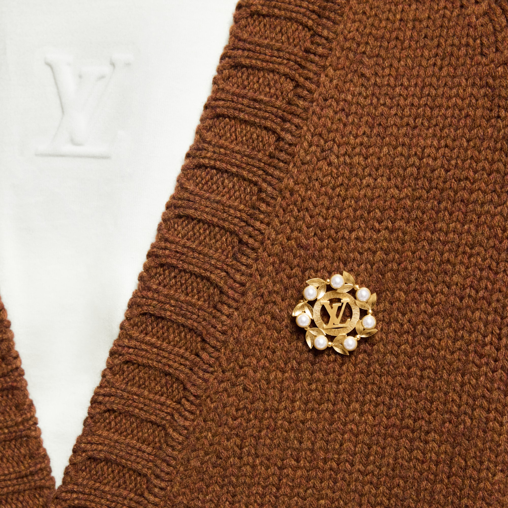 Spilla Pearls Flower S00 Uomo Fashion Bijoux Tutta la Gioielleria | LOUIS VUITTON (Zoom prodotto)