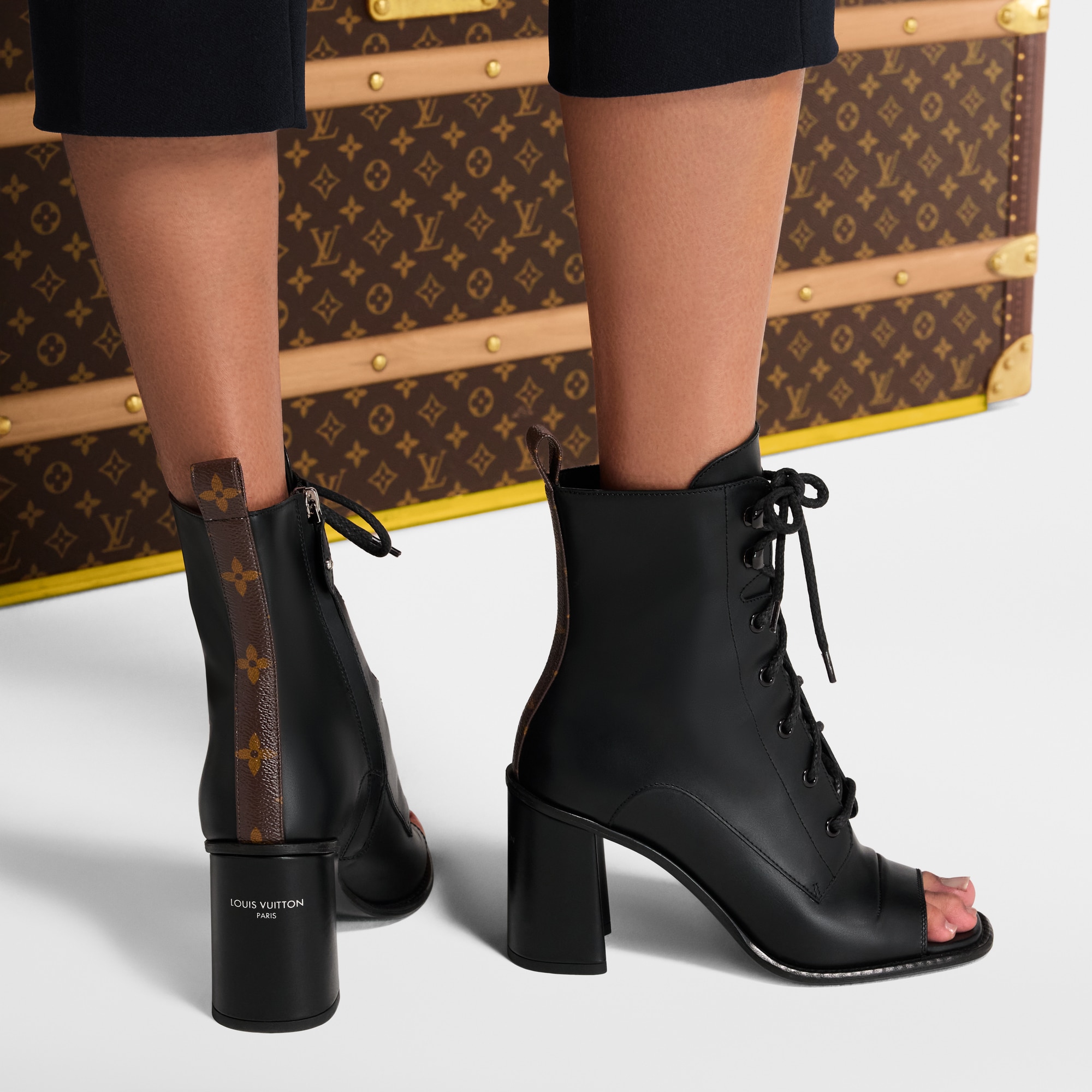 Stivaletto con punta aperta Berlin  Donna Calzature Stivali e Stivaletti | LOUIS VUITTON (Zoom prodotto)