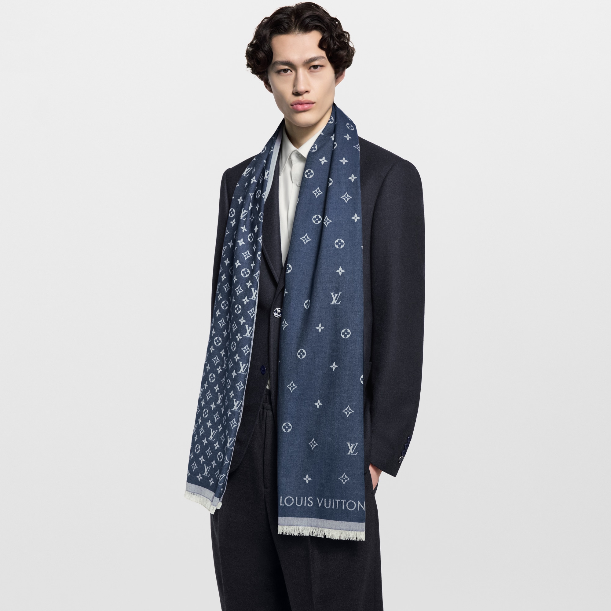 Stola All About Monogram S00 Uomo Accessori Sciarpe | LOUIS VUITTON (Zoom prodotto)