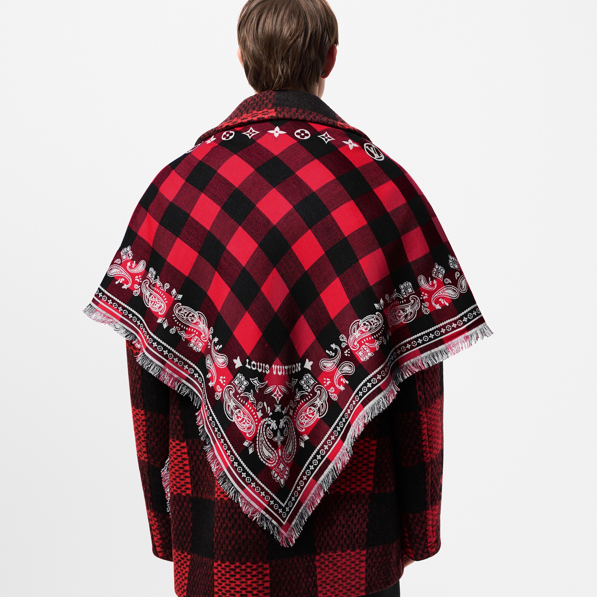 Stola Damier Buffalo S00 Uomo Accessori Sciarpe | LOUIS VUITTON (Zoom prodotto)