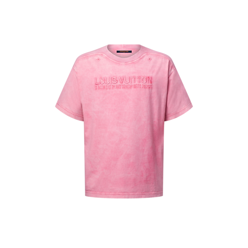 T-shirt a coste effetto lavato Uomo Abbigliamento T-Shirt e Polo | LOUIS VUITTON (Zoom prodotto)