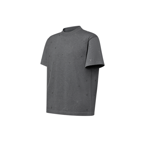 T-shirt a maniche corte con firma LV Blason ricamata Uomo Abbigliamento Maglieria e Felpe | LOUIS VUITTON (Zoom prodotto)