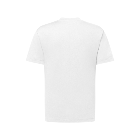 T-shirt a maniche corte in misto cotone e seta back view