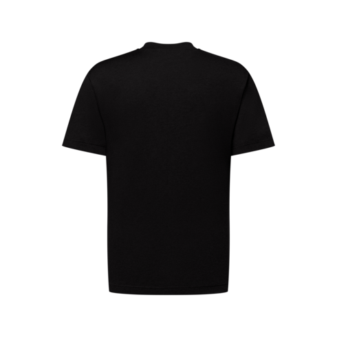 T-shirt a maniche corte in misto cotone e seta back view
