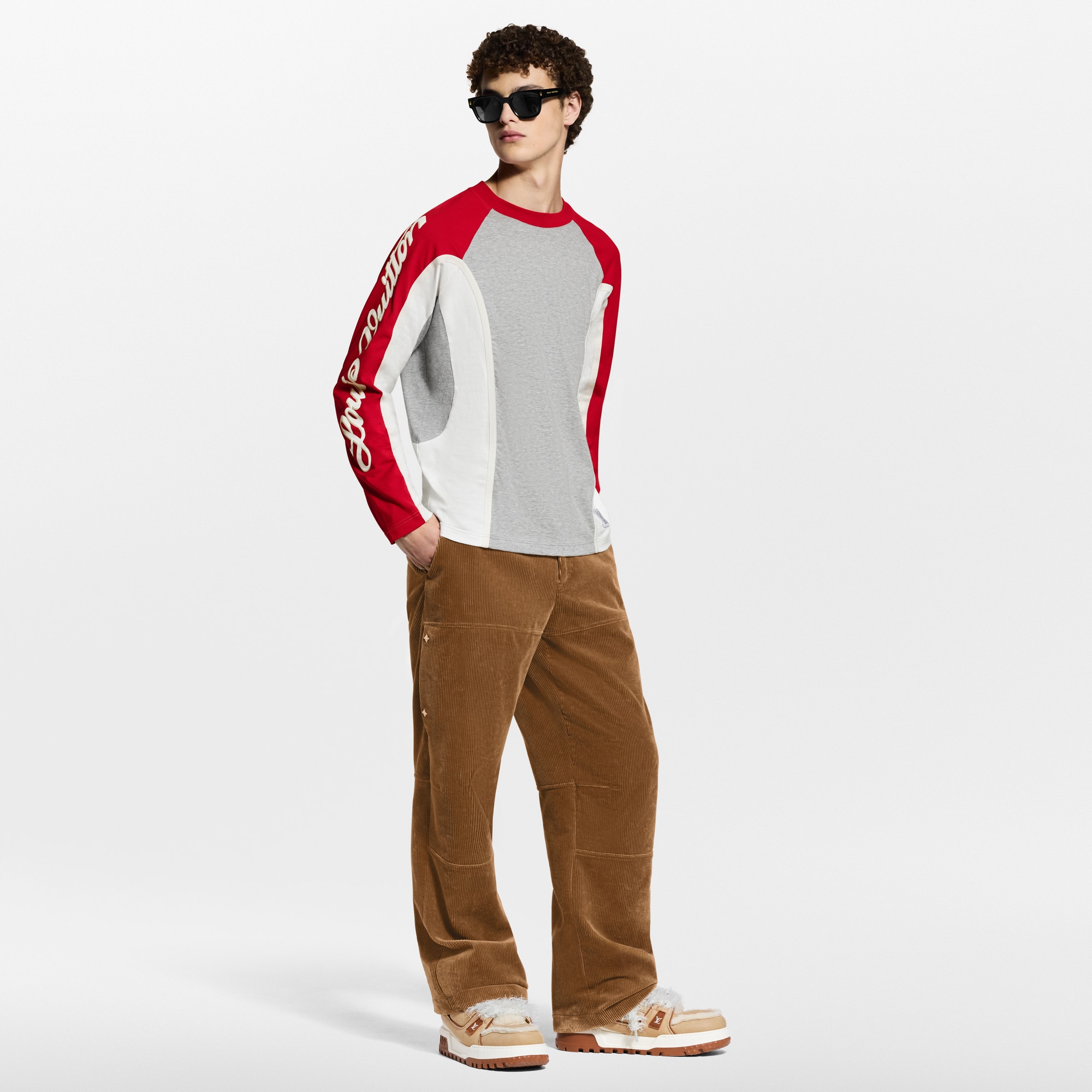 T-shirt a maniche lunghe con firma  Uomo Abbigliamento T-Shirt e Polo | LOUIS VUITTON (Zoom prodotto)