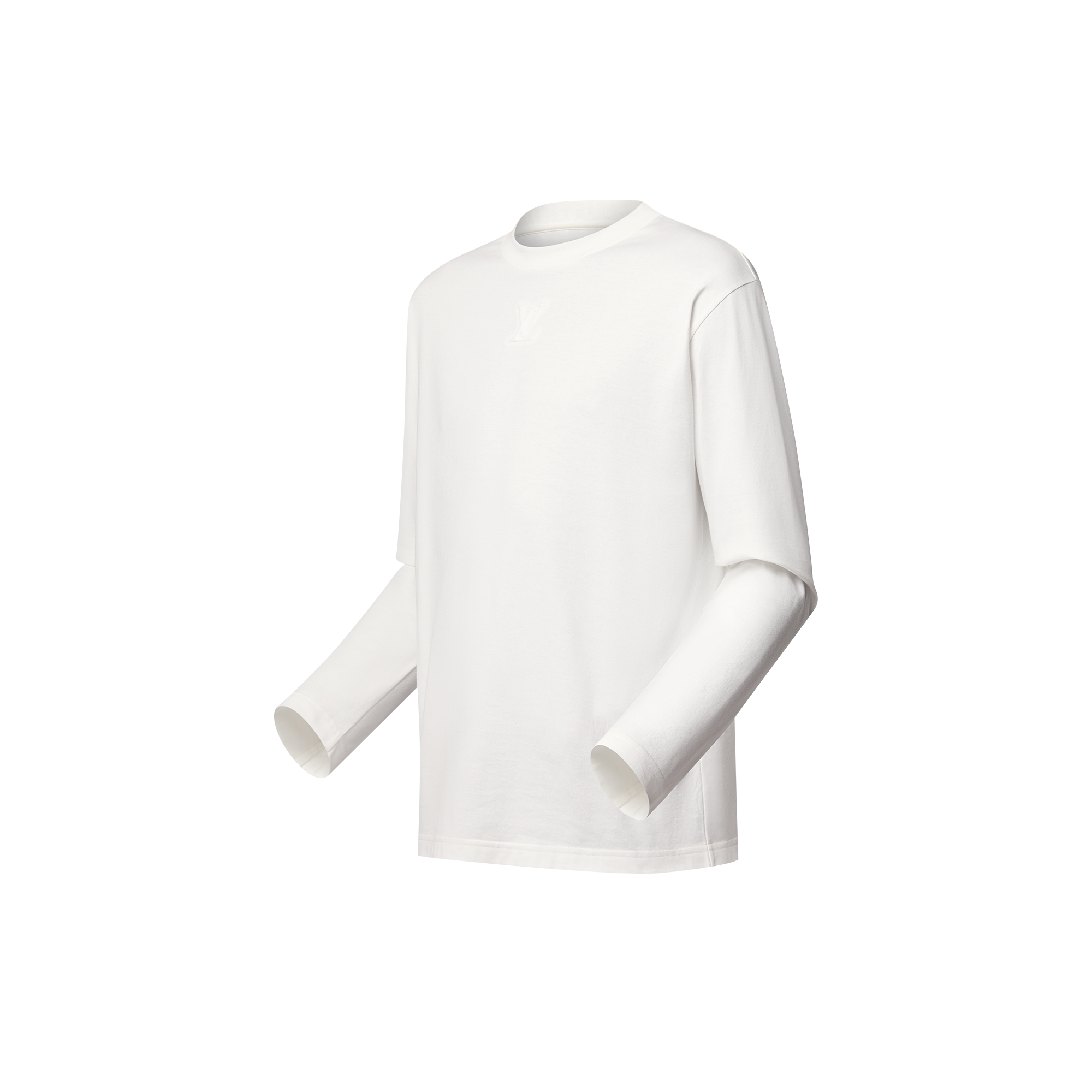 T-shirt a maniche lunghe con iniziali LV impresse  Uomo Abbigliamento T-Shirt e Polo | LOUIS VUITTON (Zoom prodotto)