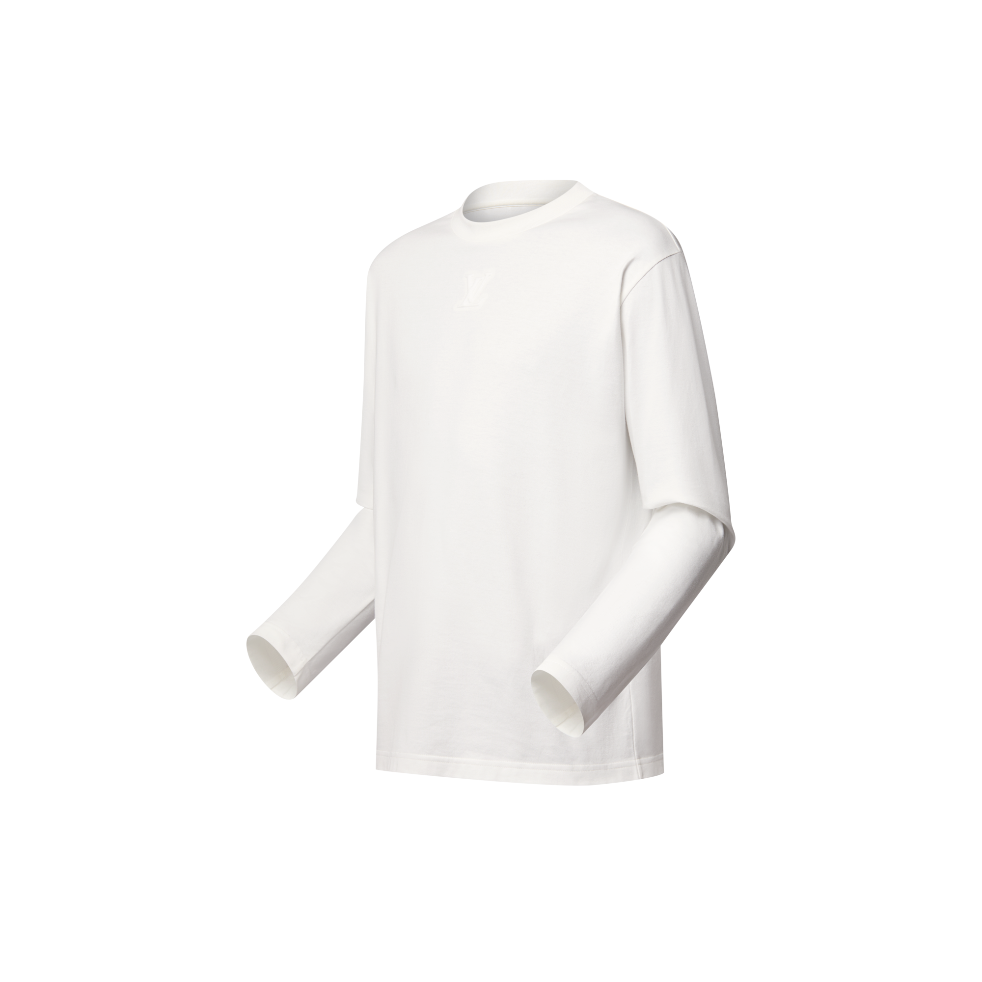 T-shirt a maniche lunghe con iniziali LV impresse  Uomo Abbigliamento T-Shirt e Polo | LOUIS VUITTON (Zoom prodotto)