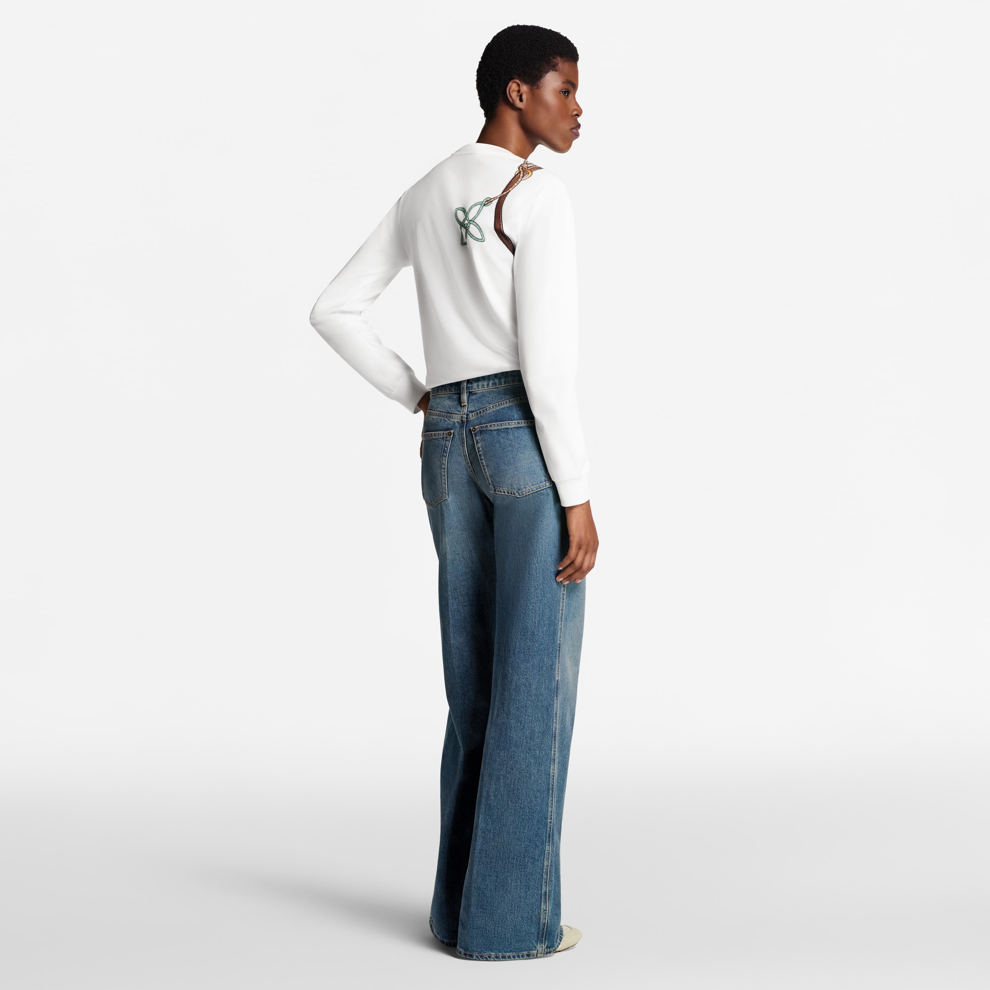 T-shirt a maniche lunghe con motivo Keepit stampato  Donna Abbigliamento Camicie e T-Shirt | LOUIS VUITTON (Zoom prodotto)
