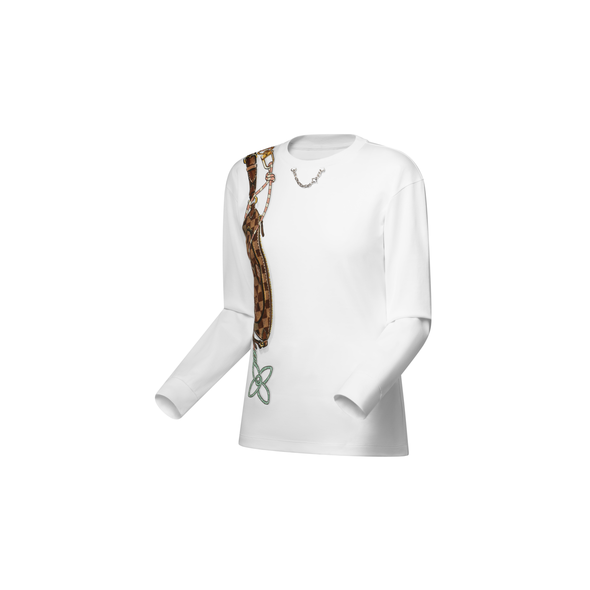 T-shirt a maniche lunghe con motivo Keepit stampato  Donna Abbigliamento Camicie e T-Shirt | LOUIS VUITTON (Zoom prodotto)