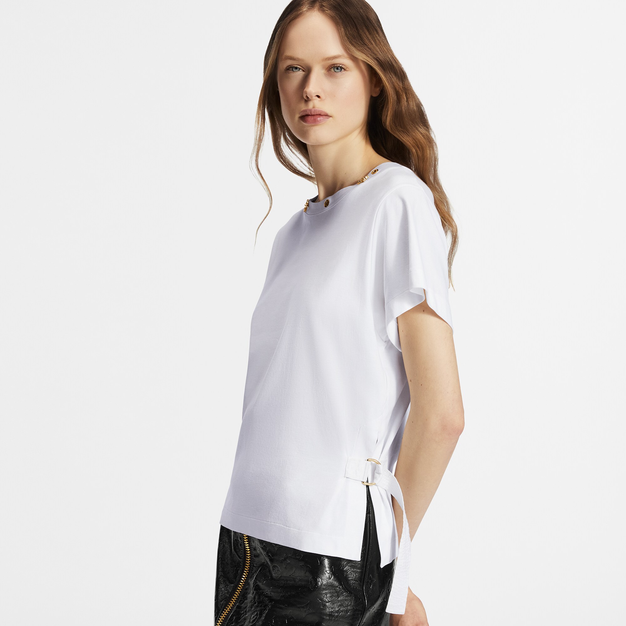 T-shirt con cinturino laterale  Donna Abbigliamento Camicie e T-Shirt | LOUIS VUITTON (Zoom prodotto)