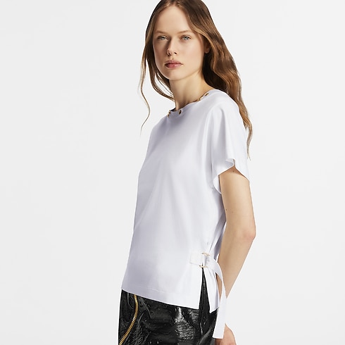 T-shirt con cinturino laterale Donna Abbigliamento Camicie e T-Shirt | LOUIS VUITTON (Zoom prodotto)