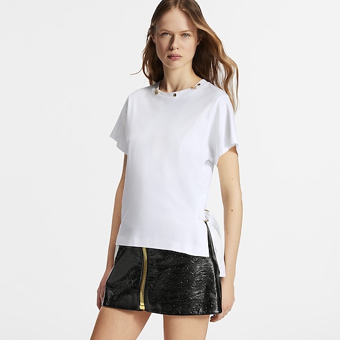 T-shirt con cinturino laterale Donna Abbigliamento Camicie e T-Shirt | LOUIS VUITTON (Zoom prodotto)