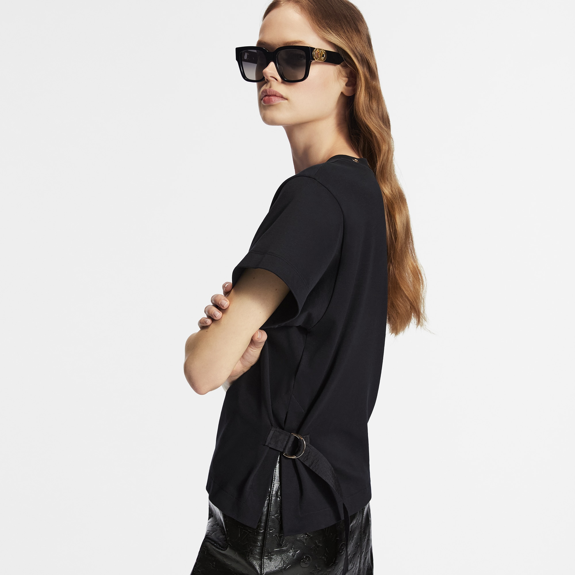 T-shirt con cinturino laterale  Donna Abbigliamento Camicie e T-Shirt | LOUIS VUITTON (Zoom prodotto)