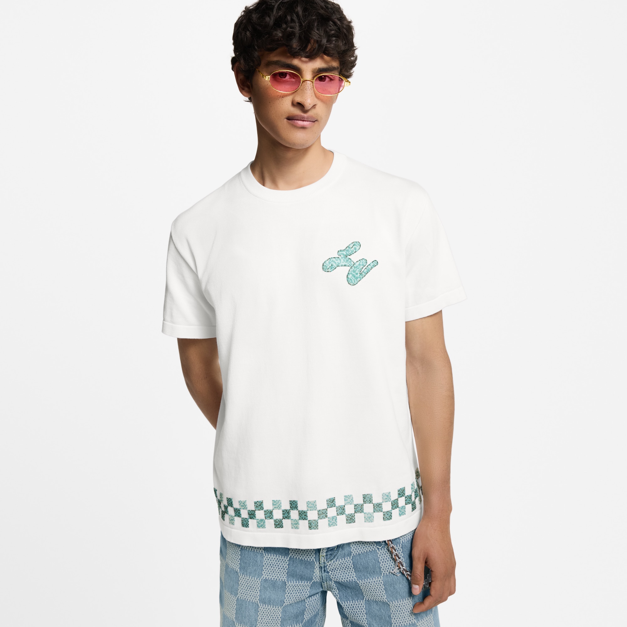 T-shirt con decori  Uomo Abbigliamento Maglieria e Felpe | LOUIS VUITTON (Zoom prodotto)
