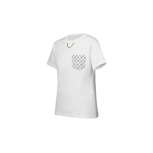 T-shirt con dettaglio con firma Donna Abbigliamento Camicie e T-Shirt | LOUIS VUITTON (Zoom prodotto)