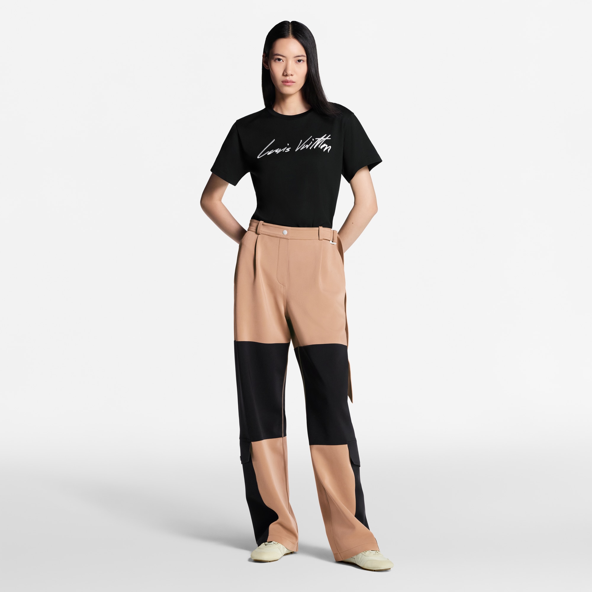 T-shirt con firma in corsivo  Donna Abbigliamento Camicie e T-Shirt | LOUIS VUITTON (Zoom prodotto)