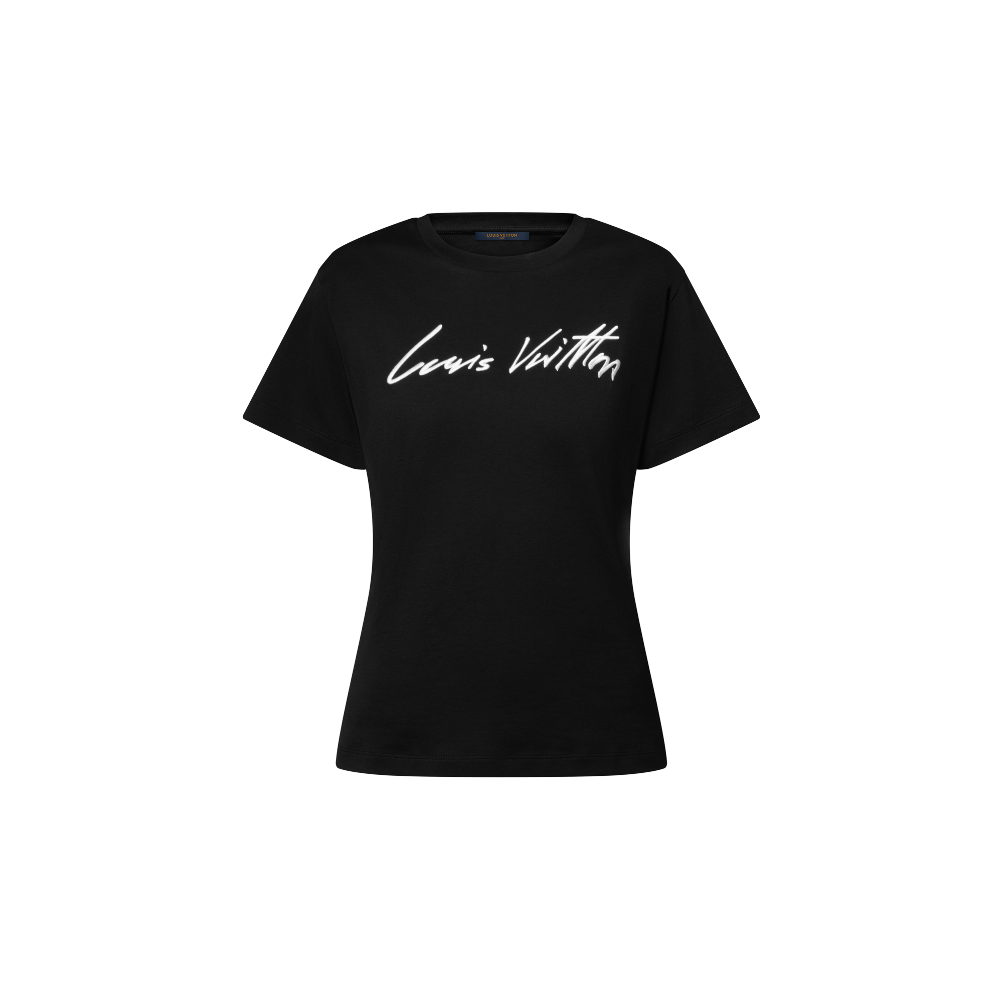 T-shirt con firma in corsivo  Donna Abbigliamento Camicie e T-Shirt | LOUIS VUITTON (Zoom prodotto)