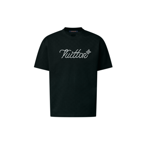 T-shirt con firma in perle ricamate Uomo Abbigliamento T-Shirt e Polo | LOUIS VUITTON (Zoom prodotto)