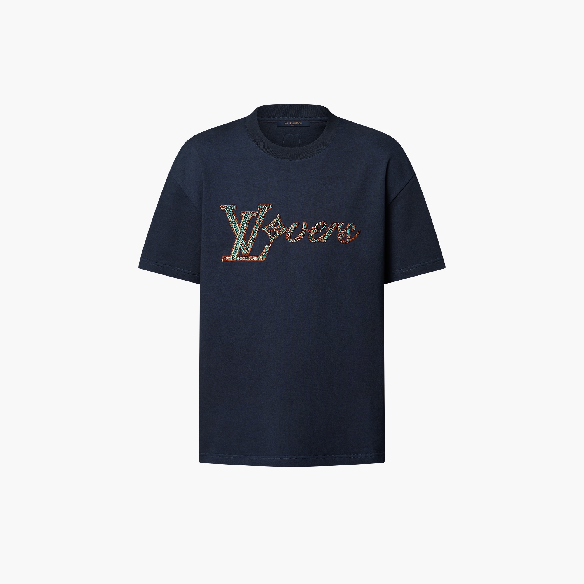 Louis Vuitton Magliette Uomo Firmate T-shirt Con Firma LV Vers