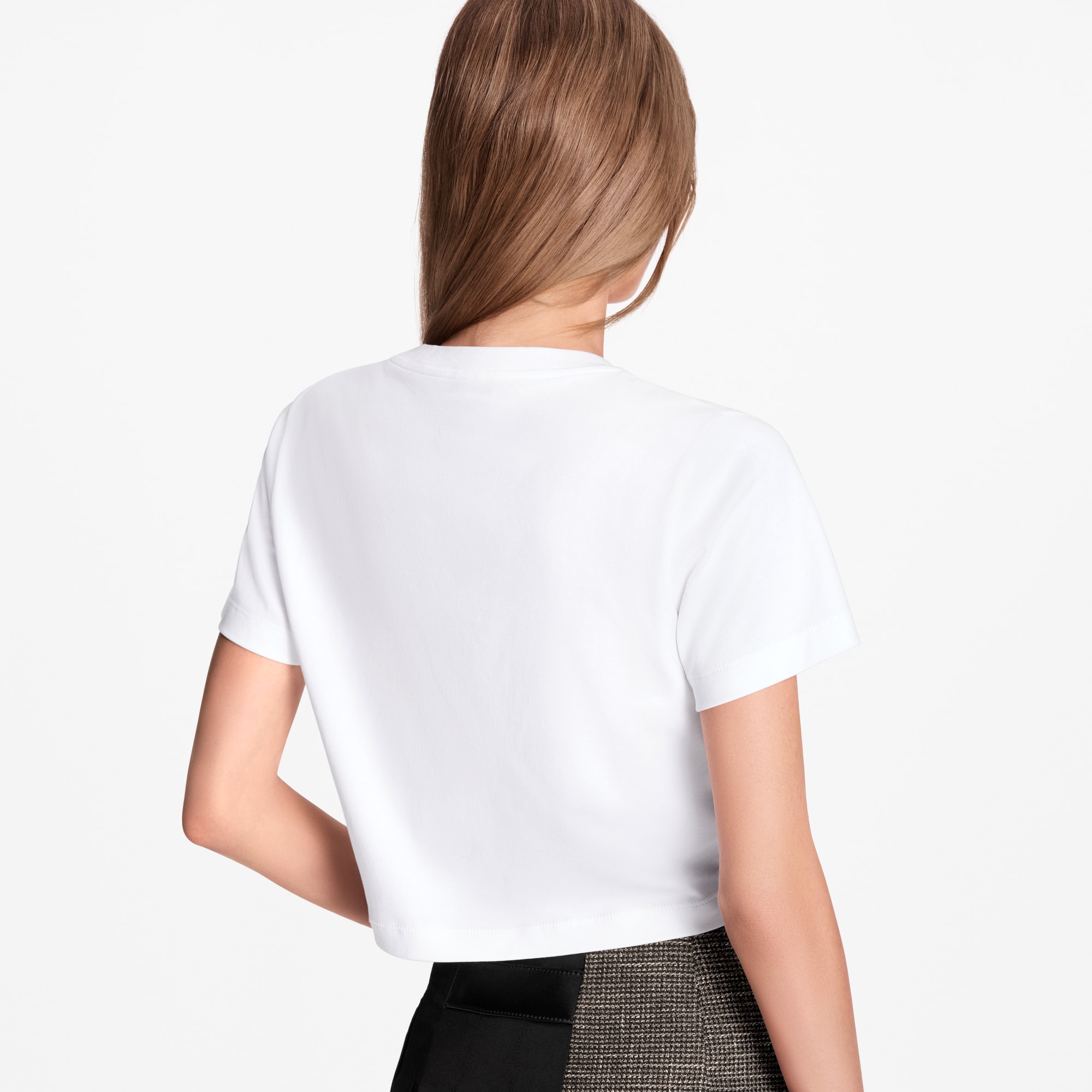 T-shirt con firma ricamata  Donna Abbigliamento Camicie e T-Shirt | LOUIS VUITTON (Zoom prodotto)